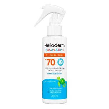 Imagem de Protetor Solar Helioderm Babies e Kids FPS 70 com Prebiótico Spray 200ml
