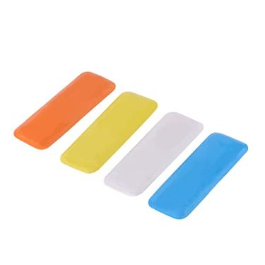 Imagem de Giz de alfaiate, conjunto de 4 peças de giz de costura com caixa de plástico transparente para alfaiataria, costura, faça você mesmo, ferramentas de marcação de roupas