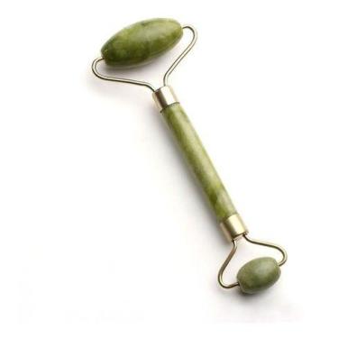 Imagem de Rolinho Massageador Pedra De Jade Anti Rugas - Alfashop, Verde