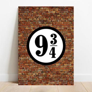 Imagem de Placa Decorativa Plataforma 9 3/4 - TaColado, 40x60cm