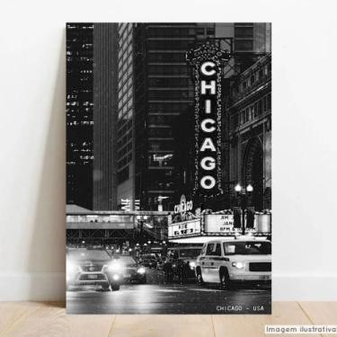 Imagem de Placa Decorativa Monumento Chicago U.S.A - TACOLADO PAPEL DE PAREDE, 4