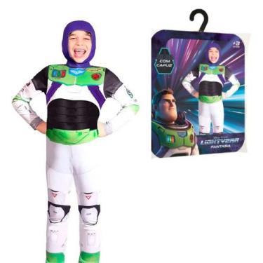 Imagem de Fantasia Buzz Lightyear Infantil Original Disney Longa Com Capuz, P 4 
