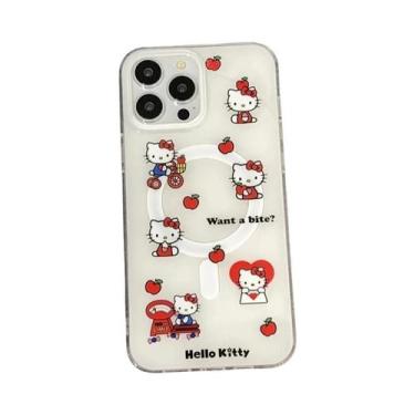 Imagem de Capa De Celular Com Carregamento Sem Fio E Suporte Magnético Para Cart