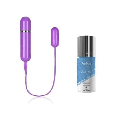 Imagem de Kit Cápsula Vibratória e Lubrificante Íntimo Virgo + Lub Vit em ABS Rosa com 10 Modos de Vibração Compatível