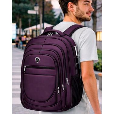 Imagem de Mochila Escolar Executiva Faculdade Trabalho Bolsa Grande Feminina Mas