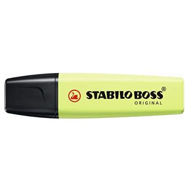 Imagem de Marca Texto – STABILO BOSS ORIGINAL Pastel – Caixa com 10 unidade – Limão