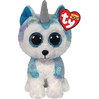 Imagem de TY TY36322 Helena Husky W/Horn-Beanie BOOS, multicolorido, 15 cm