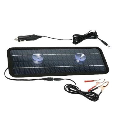 Imagem de Daconovo Recarregador de bateria solar de carro 18V 20W Mantenedor de bateria de carro Painel solar portátil Kit de recarga de gotejamento solar de carro