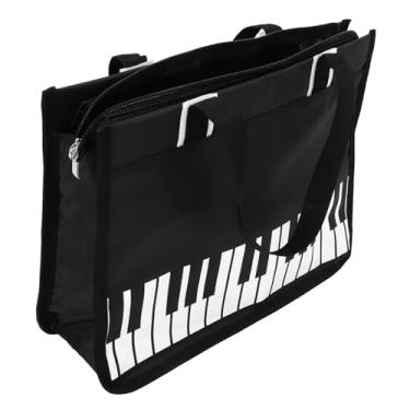 Imagem de HEMOTON Folha De Folha pacote de partituras estante partitura estante de partitura porta partituras bolsa para notas de guitarra bolsa para partitura saco de partitura portátil recipiente