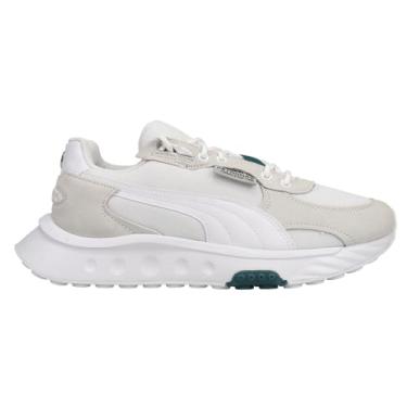 Imagem de PUMA Mens Mercedes Amg Petronas F1 Wild Rider Lace Up Sneakers Shoes Casual - White - Size 4 M