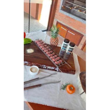 Imagem de Grelha Para Linguiça 12X48Cm Griler Gaúcho Grill - Grilazer