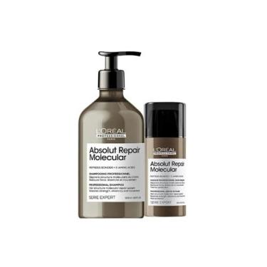 Imagem de Kit loreal absolut repair molecular sh 500ml+leave-in 100ml