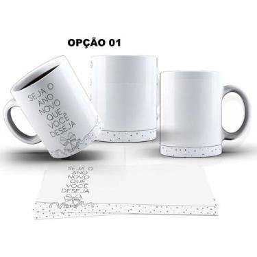 Imagem de Caneca 325ml M4 Feliz Natal Minimalista Delicada - LARANJA E MIMOS