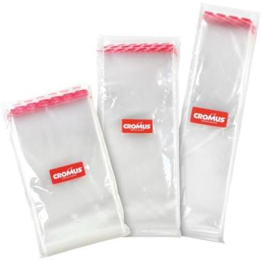 Imagem de Saco Adesivado Transparente 22X30+3CM ABA - Pacote com 100 Unidades - 