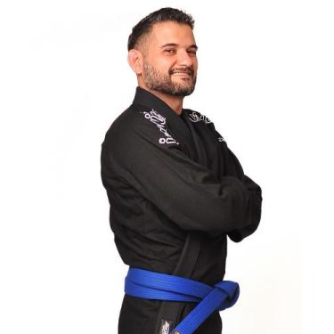 Imagem de Kimono Jiu Jitsu Trançado Preto Envio Imediato! - kimonos inv, A0