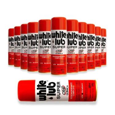 Imagem de Kit com 12 Desengripante White Lub Super Orbi Aerosol 300ml - Orbi Quí