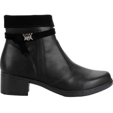 Imagem de Bota Feminina Casual Dia a Dia  Passeio Salto Baixo Bico Redondo Cano Baixo Mississipi Mc801