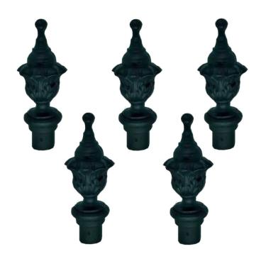 Imagem de Kit 5 Pinhas Ferro Fundido N10 P/ Grade Portão Sacada Muro