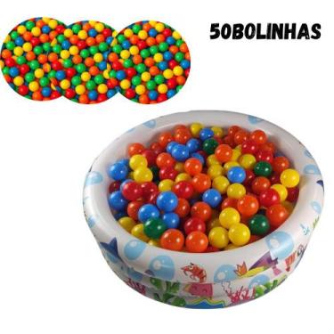 Imagem de Piscina De Bolinhas 100 Litros Com 50 Bolinhas Infantil Bebê Tematica 