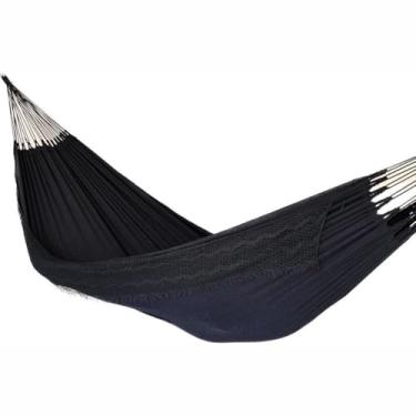 Imagem de Rede De Dormir Descanso Casal Jeans Life Premium Reforçada (PRETA)