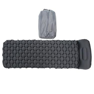 Imagem de Colchão para dormir ao ar livre TPU Provo de prova portátil Pad inflável com travesseiro para acampar mochila compacta poliéster compacto 195x61x6cm