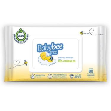 Imagem de Kit c/ 2 Lenco Umedecido Toalha Baby Bee Free - Babybee Free