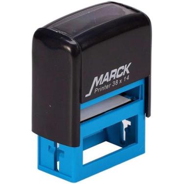 Imagem de Carimbo Manual MARCK 38X14MM Preto com Borracha Vulcanizada - Carbrink