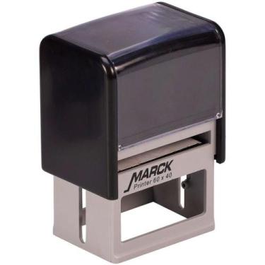 Imagem de Carimbo Manual MARCK com Datador 60X40MM Preto - Carbrink