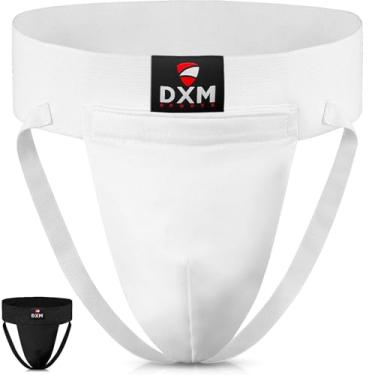 Imagem de DXM SPORTS Protetor De Virilha Para Boxe Masculino, Proteção Ajustável Kickboxing, Equipamento Treino Taekwondo, Muay Thai, Treinamento Artes Marciais, Copo Atlético Abdominal (M)