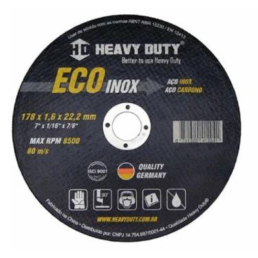 Imagem de DISCO DE CORTE ECOINOX 178X1,6X22,2 - 40 Unidades - HEAVY DUTY