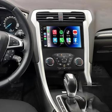 Imagem de Rádio automotivo 2+32G Android 13 para Ford Fusion Mondeo 2013-2016, rádio com tela sensível ao toque de 9 polegadas Ford Fusion Head Unit 2013 2014 2015 2016 Carplay com câmera de backup Android Auto