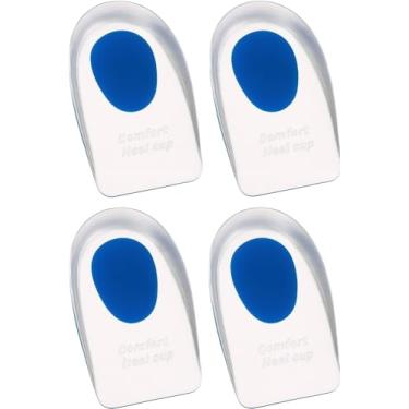 Imagem de Kit Premium 2 Pares de Palmilhas de Silicone Ortopédicas – Calcanheira em Gel para Fascite Plantar, Protetor de Calcanhar, Absorção de Impacto e Conforto Diário