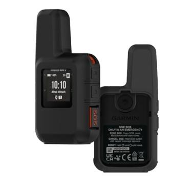 Imagem de Capa para Garmin inReach Mini & Mini 2, Capa protetora de silicone macio para navegador GPS para uso externo, à prova de choque, poeira e antiarranhões, preta