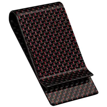Imagem de SERMAN BRANDS Clipe de dinheiro de fibra de carbono para homens – Carteira fina com clipe de dinheiro RFID, bolso frontal minimalista, porta-dinheiro e porta-cartão de crédito - Carteira 100% de fibra