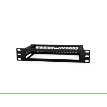 Imagem de Suporte de montagem em rack para fibra Ubiquiti Unifi Cloud Gateway, 1U 25,4 cm, compatível com UCG-Fiber 30W