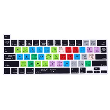 Imagem de Capa de teclado ultrafina HRH, protetor de teclado de silicone para MacBook New Pro 16 polegadas modelo A2141 (Versão 2019) e Pro 13 polegadas modelo A2289/A2251 (versão 202020), Hotkey-After Effects