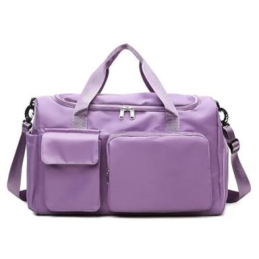 Imagem de Bolsa Mala de Viagem Multifuncional de Grande Capacidade Resistente e Impermeável(Lilás)