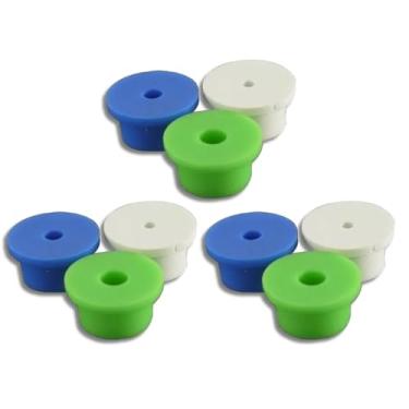 Imagem de Kit Redutor de Vazão em Termoplástico de 3 a 12 unidades, 3 Cores (Branco, Azul, Verde), para Torneiras e Chuveiros (6)