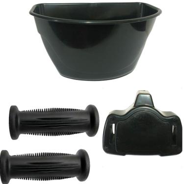 Imagem de Kit Cestinha Mais Para-Lamas Bicicletas Do aro 16 Nathor-Unissex