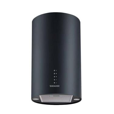 Imagem de Coifa Suggar De Ilha Redonda TP3522PT 35cm Quartzo Preta 220V