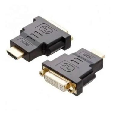 Imagem de Kit 4 Adaptador Dvi (24+5) Femea X Hdmi Macho (19 Pinos) - Exbom
