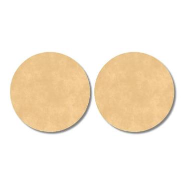 Imagem de Kit 2 Pele Animal 45Cm Couro S Aro Conga Bongo Atabaque Luen