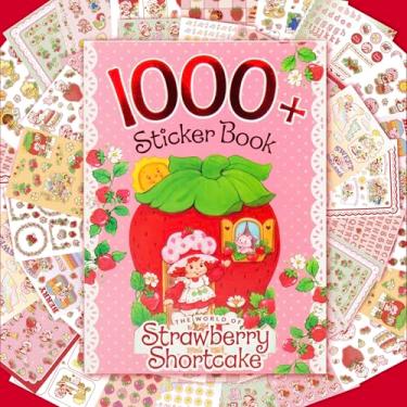 Imagem de Strawberry Shortcake 1.000+ livro de adesivos, adesivos fofos para crianças, scrapbooking, planejamento, diário, garrafas de água, adesivos de letras e presentes para meninas de 7 anos.
