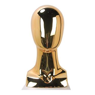 Imagem de Porta-joias profissional durável cabeça de manequim de plástico modelo loja chapéu peruca suporte de exibição de cabelo cabeça humana modelo decoração de janela adereços 36.1 cm exibição de joias (cor