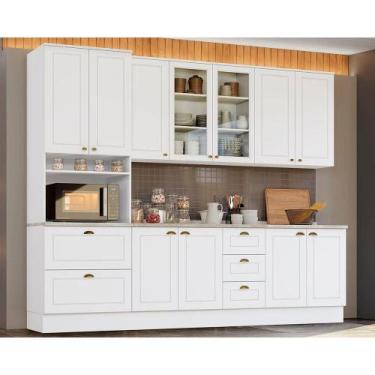 Imagem de Cozinha Modulada Henn Americana Henn 7 Peças C5P45 Branco