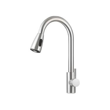 Imagem de Torneira Gourmet 194017 Monocomanda Extensível Inox 304 Escovada Domum