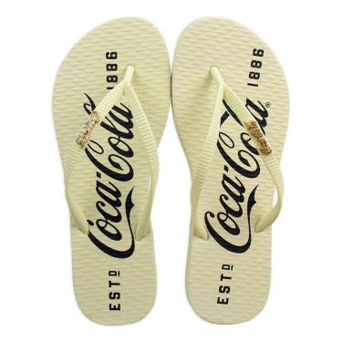 Imagem de Chinelo Coca Cola 1886 Feminino Amarelo-Feminino