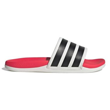 Imagem de Chinelo Adidas Adilete Comfort 2.0 Branco Preto e Vermelho Unissex-Unissex