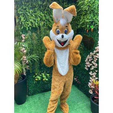 Imagem de Fantasia De Coelho Da Pascoa,coelhinho,pelucia,caramelo - Fantasia Bra