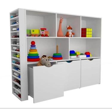 Imagem de Estante Infantil para Carrinhos Ada 100 MDF - Woodcore
